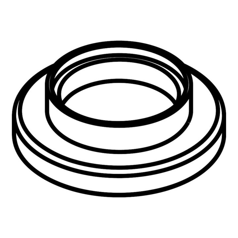 hansgrohe Rosette Axor Uno 4-Loch Fliesenrand chrom