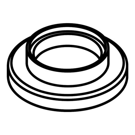 hansgrohe Rosette Axor Uno 4-Loch Fliesenrand chrom