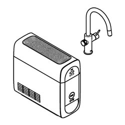 Grohe Spültisch-Einhebelmischer Blue Home sst, C-Auslauf-Starter K, ausz. M-Ausl