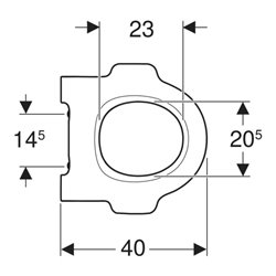 Geberit WC-Sitzring Bambini mit Stützfunktion, für Kinder, waldgrün