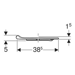Geberit WC-Sitzring Bambini mit Stützfunktion, für Kinder, waldgrün