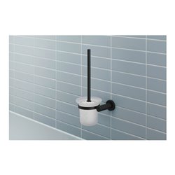 Duravit Bürstengarnitur D-Code 15,4x34,2x15,4cm, wandhängend, schwarz matt