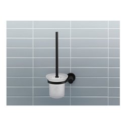 Duravit Bürstengarnitur D-Code 15,4x34,2x15,4cm, wandhängend, schwarz matt