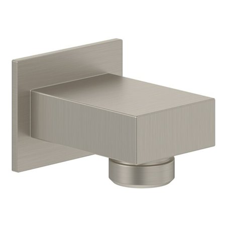 V&B Wandanschlussbogen Universal Showers eckig, Wandmontage, brushed nickel black