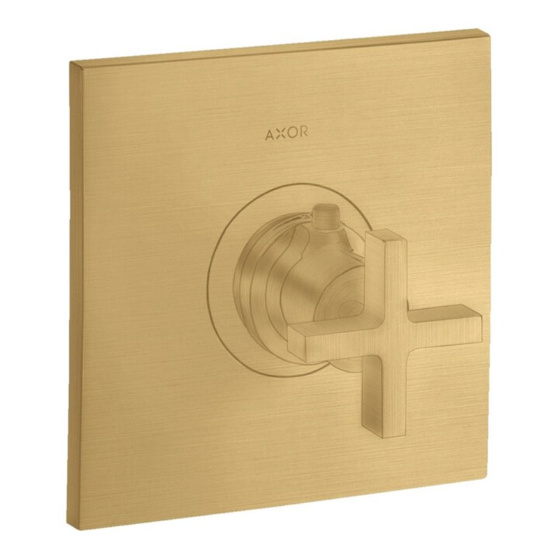 hansgrohe Fertigset Axor Citterio HF UP-THM, m Kreuzgriff, brushed gold optic