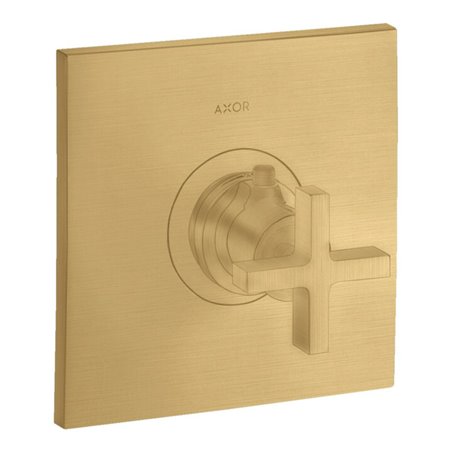 hansgrohe Fertigset Axor Citterio HF UP-THM, m Kreuzgriff, brushed gold optic