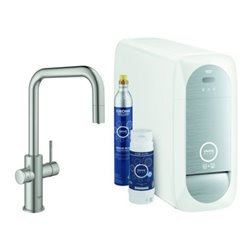 Grohe Spültisch-Einhebelmischer Blue Home sst, U-Auslauf-Starter K, ausz. M-Ausl