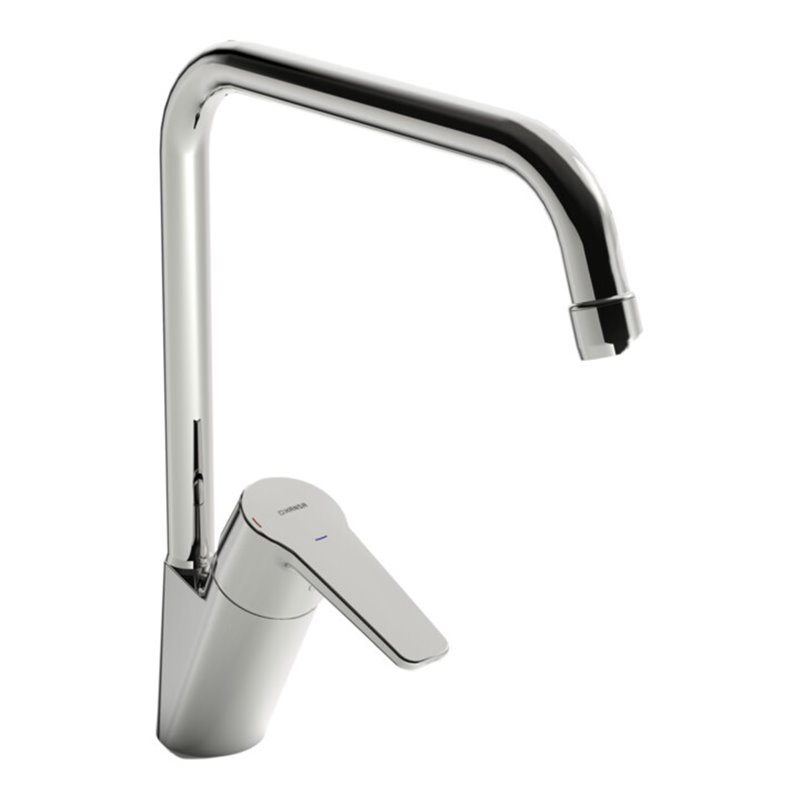 Hansa Spültisch-Einhebelmischer HANSAPOLO Eco schwenkb. Ausl., Ausladung 221mm, chrom