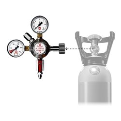 Clage Druckminderer DMBCS mit Standard-CO2-Anschlussgewinde, 1/2