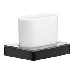 hansgrohe Zahnglas Axor universal Glas, Wandmontage, mattschwarz