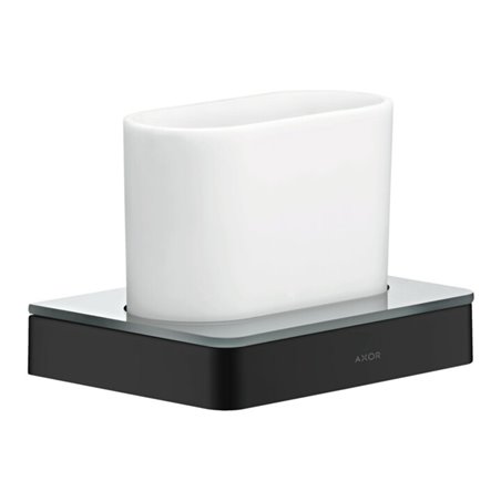 hansgrohe Zahnglas Axor universal Glas, Wandmontage, mattschwarz