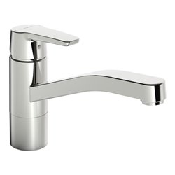 Hansa Spültisch-Einhebelmischer HANSAPOLO Eco 3,36 l/m, swb Ausl., Ausl. 215mm, chr