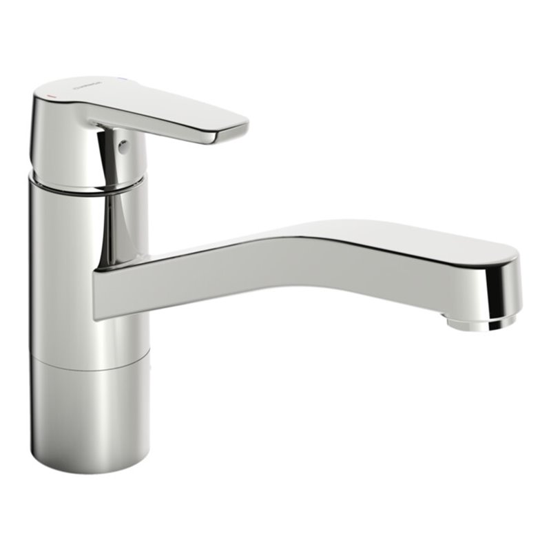 Hansa Spültisch-Einhebelmischer HANSAPOLO Eco 6 l/m, schwenkb. Ausl., Ausl. 215mm, chr