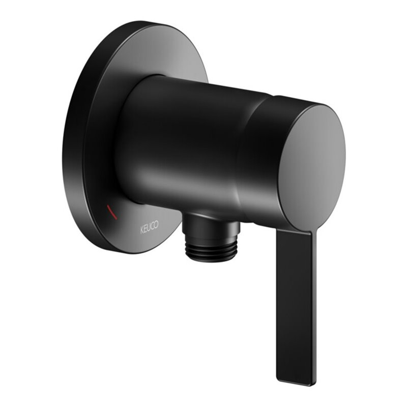 Keuco Fertigmontageset IXMO SOLO Pure UP-Br.-EHM, Schlauchanschluss, rd, sw matt