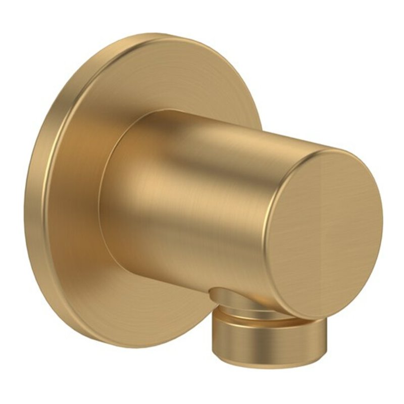 V&B Wandanschlussbogen Universal Showers Rund, Wandmontage, brushed gold
