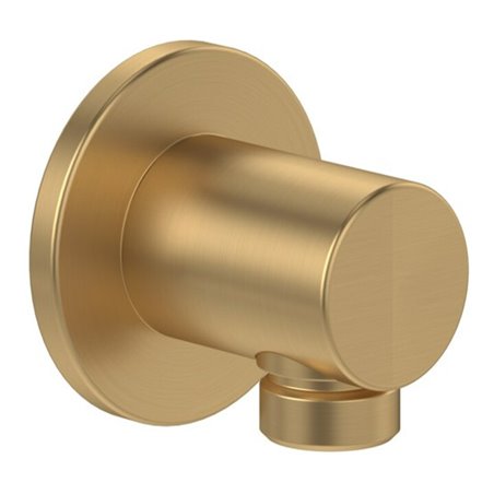 V&B Wandanschlussbogen Universal Showers Rund, Wandmontage, brushed gold