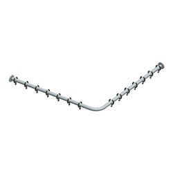 Keuco Brausevorhangstangen-Set Plan verchromt, für Eck-Dusche 100x100cm