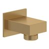 V&B Wandanschlussbogen Universal Showers eckig, Wandmontage, brushed gold