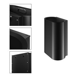 Keuco Abfallsammler Plan Wandmodell, 30 l, schwarz-matt