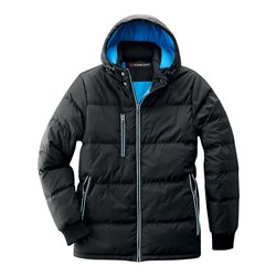 Daunen Thermojacke Bryan schwarz/blau 100% Nylon