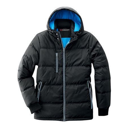 Daunen Thermojacke Bryan schwarz/blau 100% Nylon