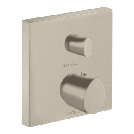 hansgrohe Fertigset Axor Starck Organic UP-THM, m Absperrventil, brushed nickel