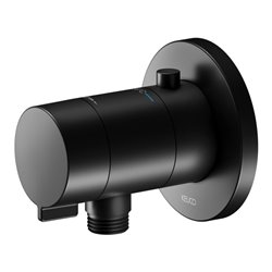 Keuco Fertigmontageset IXMO SOLO UP-Br-THM, Schlauchanschluss, rd, sw matt