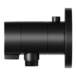 Keuco Fertigmontageset IXMO SOLO UP-Br-THM, Schlauchanschluss, rd, sw matt