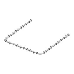 Keuco Brausevorhangstangen-Set Plan verchromt, für Dusche 100x100x100cm