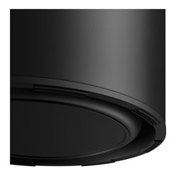 Keuco Abfallbehälter Plan 5 l, m Kst.-Deckel sw-grau, schwarz matt