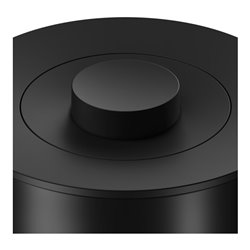 Keuco Abfallbehälter Plan 5 l, m Kst.-Deckel sw-grau, schwarz matt