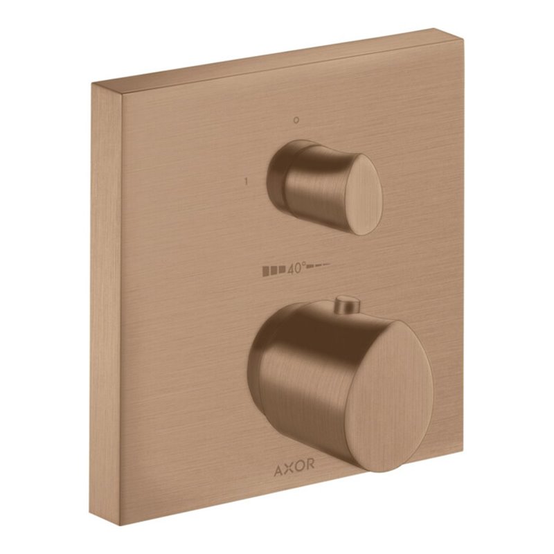 hansgrohe Fertigset Axor Starck Organic UP-THM, m Absperrventil, brushed red gold