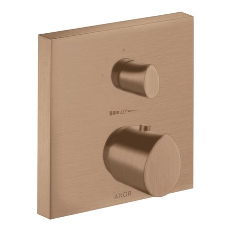 hansgrohe Fertigset Axor Starck Organic UP-THM, m Absperrventil, brushed red gold