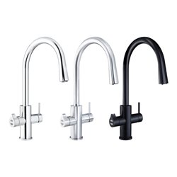 Clage Allround-Armatur Zip Celsius Arc AIO verchromt glänzend