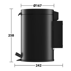 Keuco Hygieneabfallsammler Plan Wand, Fassungsvermögen 3 l, sw-matt