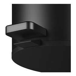 Keuco Abfallbehälter Standmodell, 5 l, schwarz matt