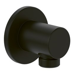 V&B Wandanschlussbogen Universal Showers Rund, Wandmontage, matt black