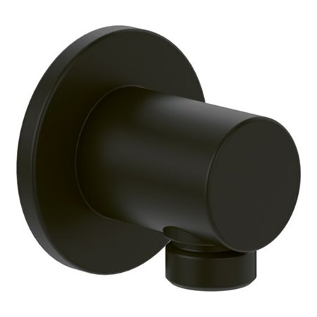 V&B Wandanschlussbogen Universal Showers Rund, Wandmontage, matt black