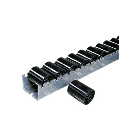 Schwerlast-Rollenleisten mit Kunststoff-Zylinderrollen, verzinkt