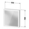 Duravit Spanplattenschraube m Waschp.-Bel. L-Cube 65x15,5x70cm, LED, w, An li, graph ma