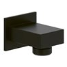 V&B Wandanschlussbogen Universal Showers eckig, Wandmontage, matt black