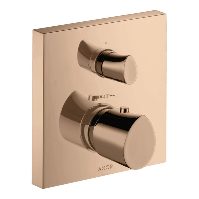 hansgrohe Fertigset Axor Starck Organic UP-THM, m Absperrventil, polished red gold