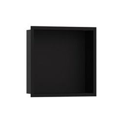 hansgrohe XtraStoris indiv. Wandnische 300x300x100mm, m Rahmen, ms, matt-sw