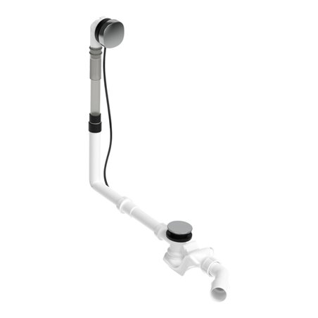 Duravit Ab-/Überlaufgarnitur Quadroval d 5,2cm, chrom