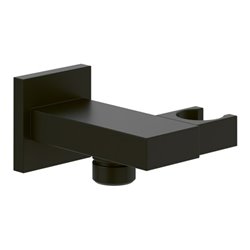 V&B Handbrausehalter Universal Showers eckig, Wandmontage, matt black