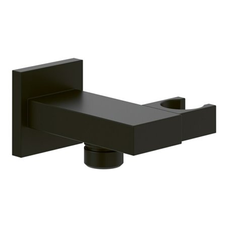 V&B Handbrausehalter Universal Showers eckig, Wandmontage, matt black