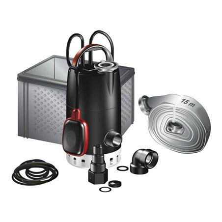 Grundfos Kellerentwässerungspumpe Box UNILIFT 10 m Kabel, R 1 1/4 IG, Komplettpaket