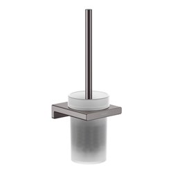 hansgrohe WC-Bürstengarnitur AddStoris Wandmont., Met., Gl., brush. bla chrome