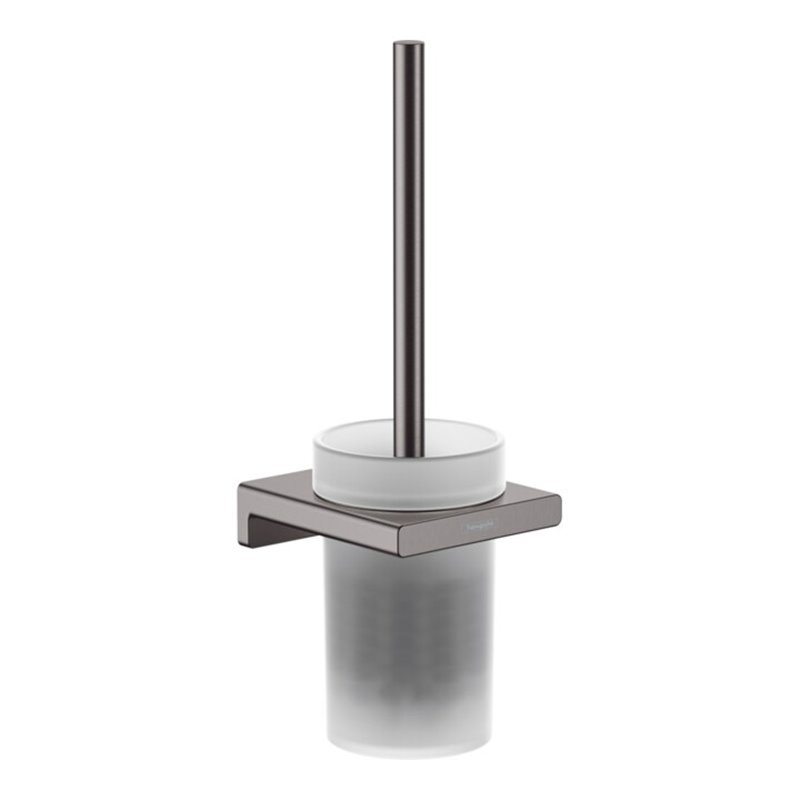 hansgrohe WC-Bürstengarnitur AddStoris Wandmont., Met., Gl., brush. bla chrome