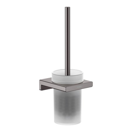 hansgrohe WC-Bürstengarnitur AddStoris Wandmont., Met., Gl., brush. bla chrome